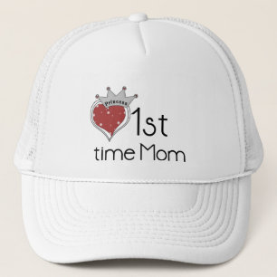 Princess Heart 1st Time Mom Tshirts and Gifts Trucker Hat