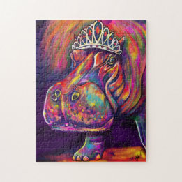 Princess Hippo, 11x14 - 252 Piece Art Puzzle