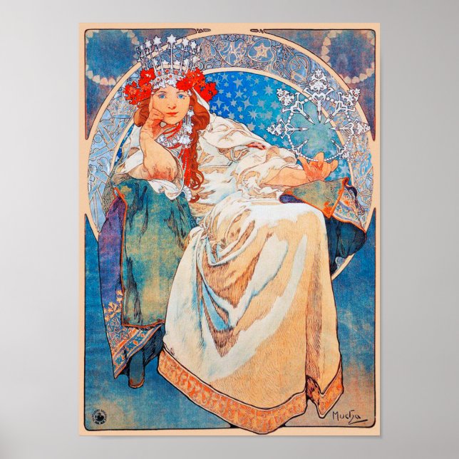 Princess Hyacinth, Mucha Poster (Front)