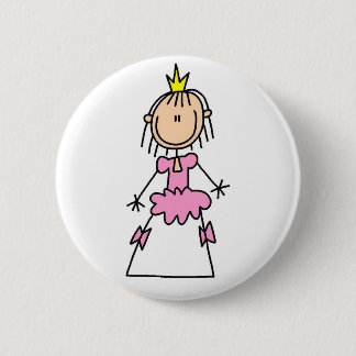 Princess In Ballgown Button