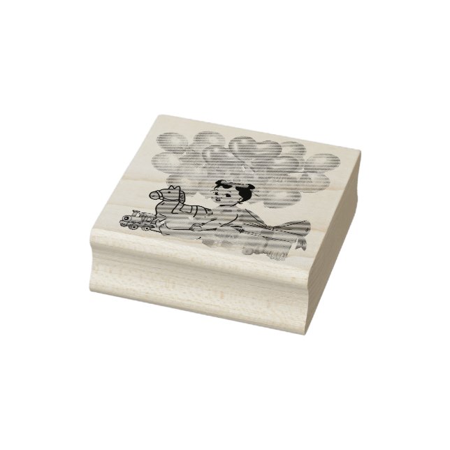 Princess in Pink  Rubber Stamp (Stamp)