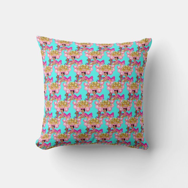 Princess in Pink  Throw Pillow (Front)