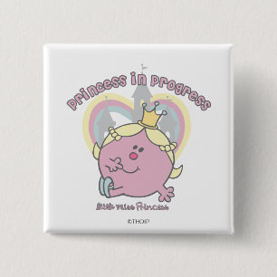 Princess in Progress 2 Inch Square Button