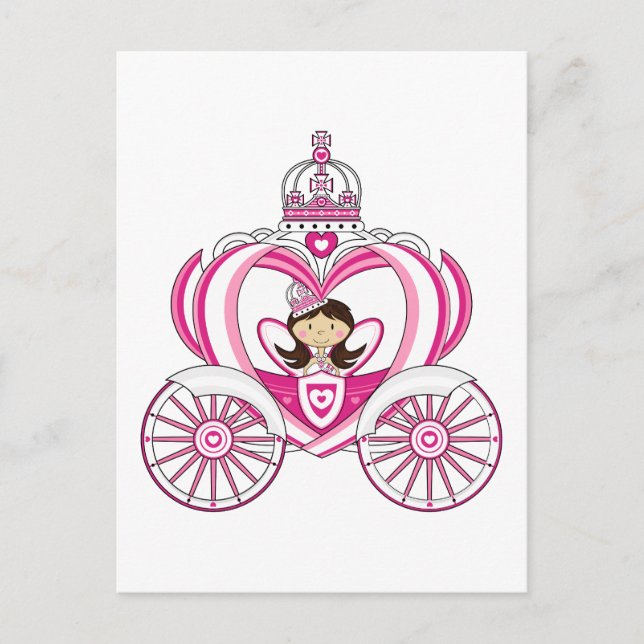 Princess in Royal Carriage Postcard (Front)