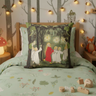 Princess in the Forest Sibylle Von Olfers Throw Pillow