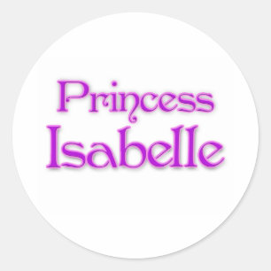 Princess Isabelle Classic Round Sticker