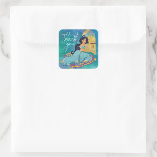 Princess Jasmine Enchanted Birthday Square Sticker