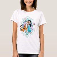 Princess Jasmine & Rajah Floral 2