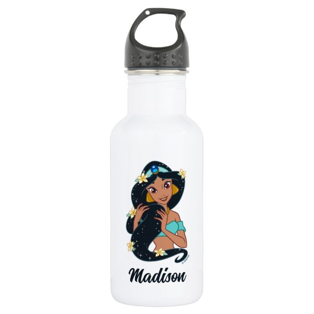 Princess Jasmine - Sparkling Hair & Blossoms 532 Ml Water Bottle (Front)
