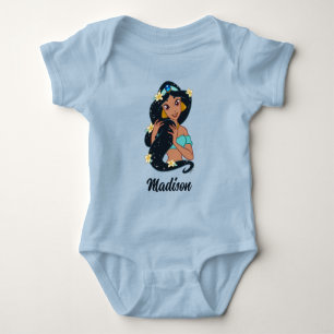 Princess Jasmine - Sparkling Hair & Blossoms Baby Bodysuit