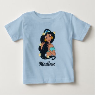 Princess Jasmine - Sparkling Hair & Blossoms Baby T-Shirt