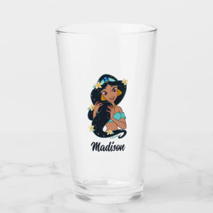 Princess Jasmine - Sparkling Hair & Blossoms Glass