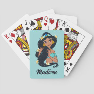 Princess Jasmine - Sparkling Hair & Blossoms Playing Cards