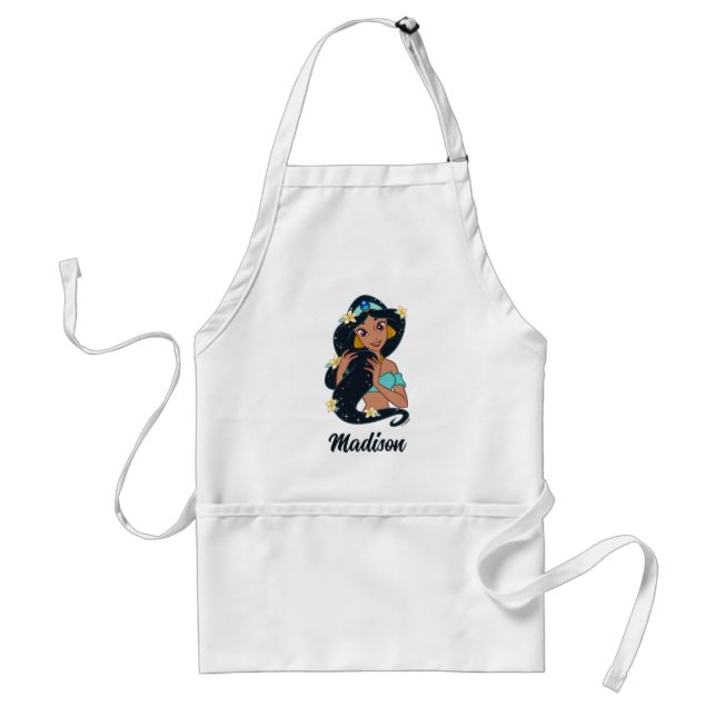 Princess Jasmine - Sparkling Hair & Blossoms Standard Apron (Front)