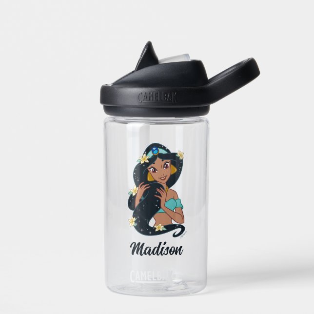 Princess Jasmine - Sparkling Hair & Blossoms Water Bottle (Left)