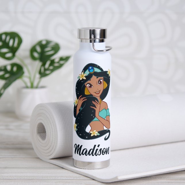 Princess Jasmine - Sparkling Hair & Blossoms Water Bottle (Yoga)