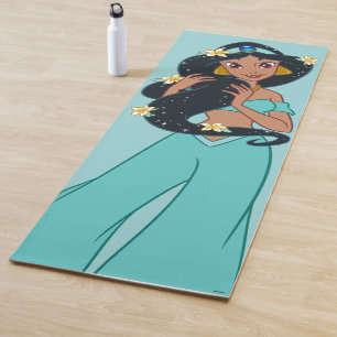 Princess Jasmine - Sparkling Hair & Blossoms Yoga Mat