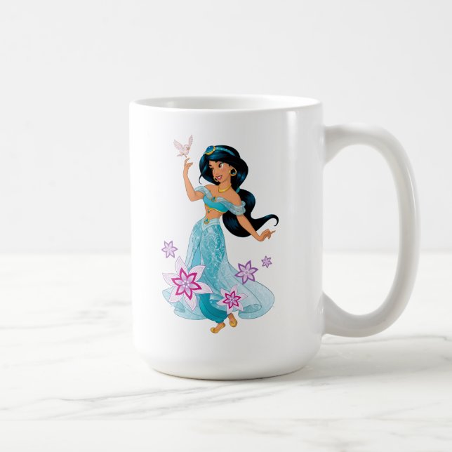 Princess Jasmine with Bird Floral Coffee Mug (Right)