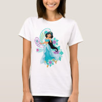 Princess Jasmine with Feathers & Flowers