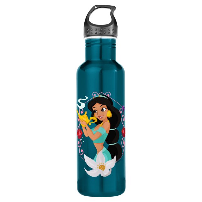 Princess Jasmine With Magic Lamp 710 Ml Water Bottle (Front)