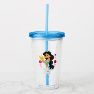 Princess Jasmine With Magic Lamp Acrylic Tumbler