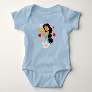 Princess Jasmine With Magic Lamp Baby Bodysuit