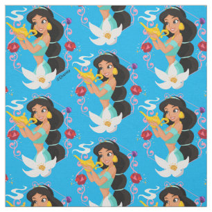 Princess Jasmine With Magic Lamp Fabric