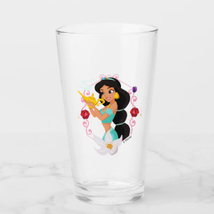 Princess Jasmine With Magic Lamp Glass