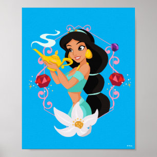 Princess Jasmine With Magic Lamp Poster