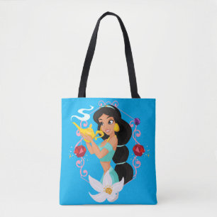 Princess Jasmine With Magic Lamp Tote Bag