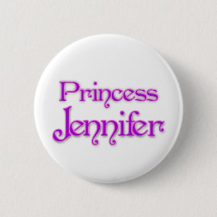 Princess Jennifer 2 Inch Round Button