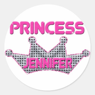 Princess Jennifer Classic Round Sticker