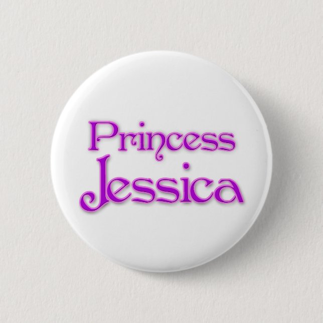 Princess Jessica 2 Inch Round Button (Front)