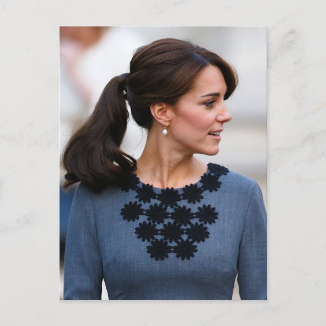 Princess Kate grey grey stylized Postcard (Front)