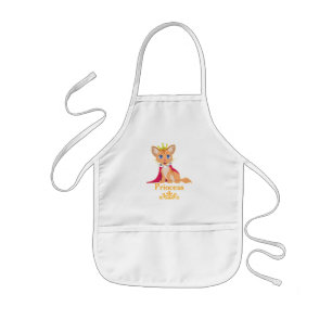 Princess Kitten Kids Apron