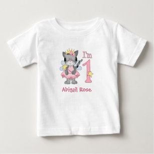 Princess Kitty 1st Birthday Baby T-Shirt