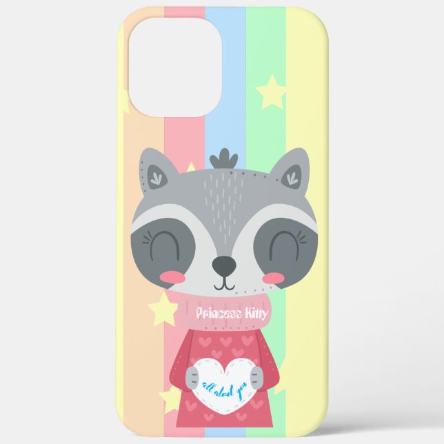 Princess Kitty iPhone 12 Pro Max Coque (Verso)
