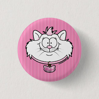Princess Kitty Pink Sparkle Screwball Graphics 1 Inch Round Button