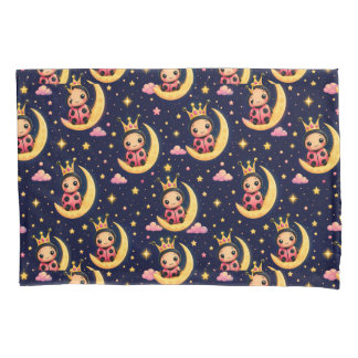 🌙 Princess Ladybug Moon Nursery Decor Gift Pillowcase