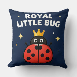 Princess Ladybug Whimsical Nursery Decor Throw Pillow