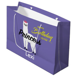 Princess Lama Design - Gift Bag - Large