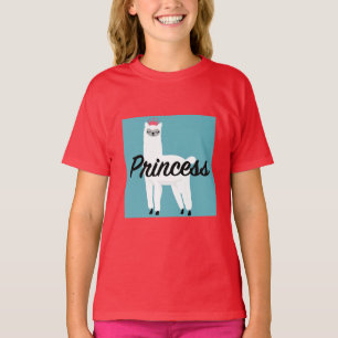 Princess Lama Design - Girls' Basic T-Shirt