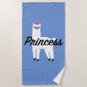 Princess Lama Design - Girls' Fine Jersey T-Shirt Beach Towel