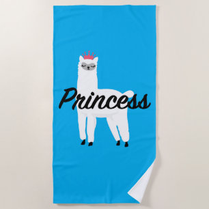 Princess Lama Design - Girls' Fine Jersey T-Shirt Beach Towel