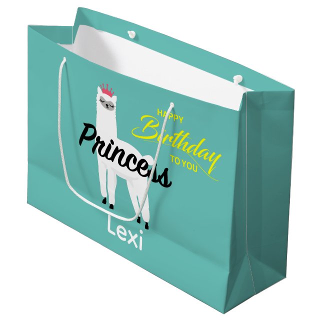 Princess Lama Design - Sac cadeau - Grand (Devant Angle)