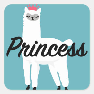 Princess Lama Design - Stickers Carrés