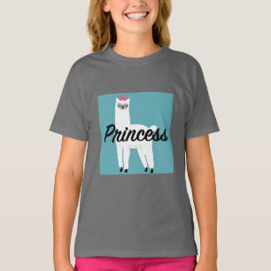 Princess Lama Design - T-shirt de base pour filles