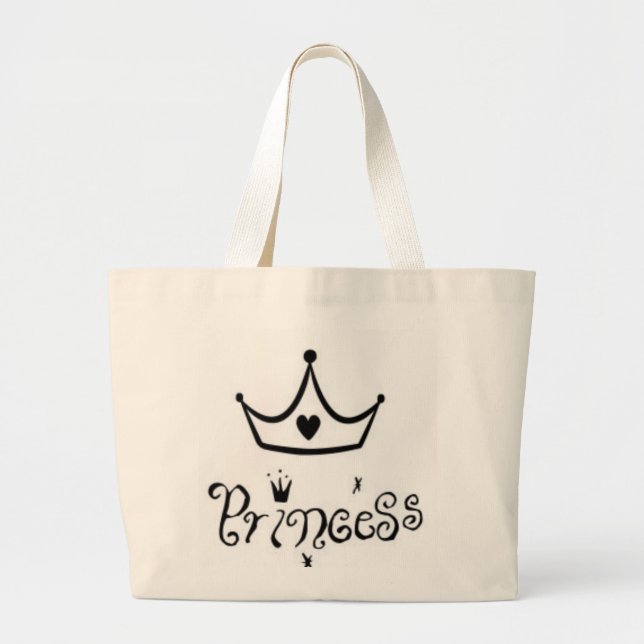 Princess Large Tote Bag (Front)