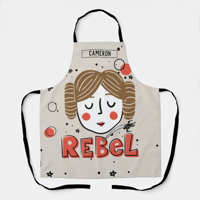 Princess Leia Doodle Apron (Front)
