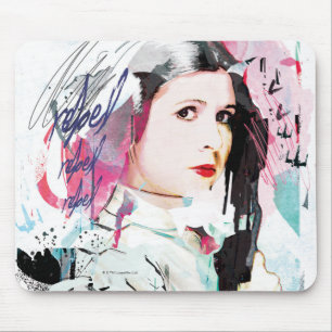 Princess Leia Rebel Collage Mouse Pad